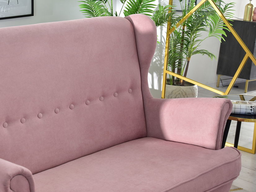 Pohovka dvojsedačka v tvare ušiak Muriera (biela)