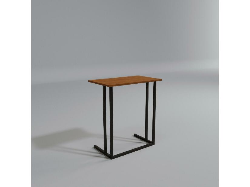 Kézi asztal Nusene (dió + fekete) 