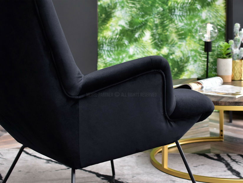 Fotoliu relax Nuttshell (negru)