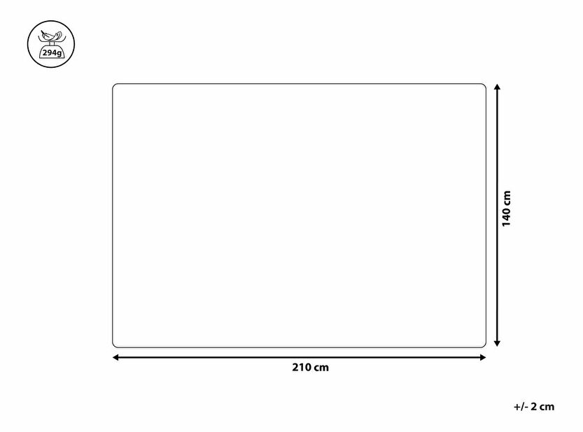 Cuvertură pat 140 x 220 cm Rockdale (maro) 