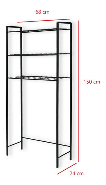 Ormarić za perilicu rublja Kodati (crna)