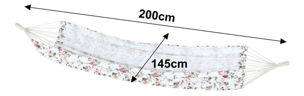 Hojdacia sieť Hismena (vzor kvety)