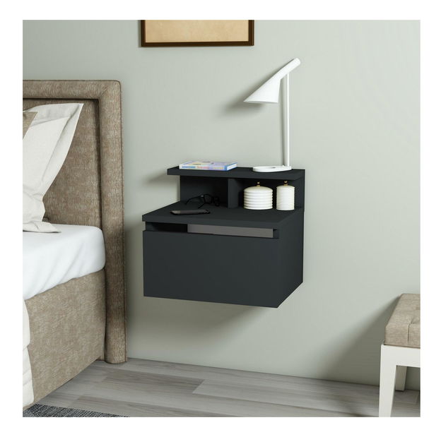 Éjjeliszekrény Olma (antracit)