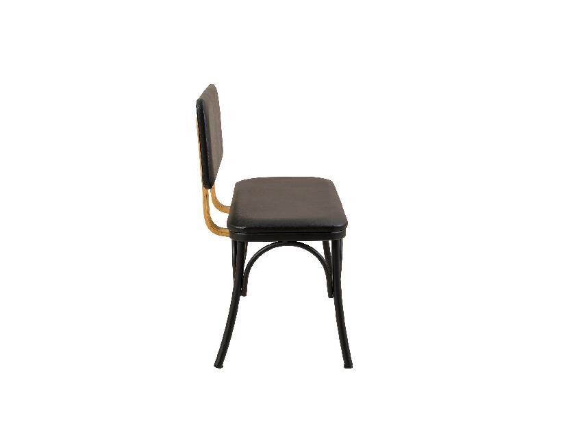 Set mobilier sufragerie Duvasa 24 (negru) (pentru 4 persoane)