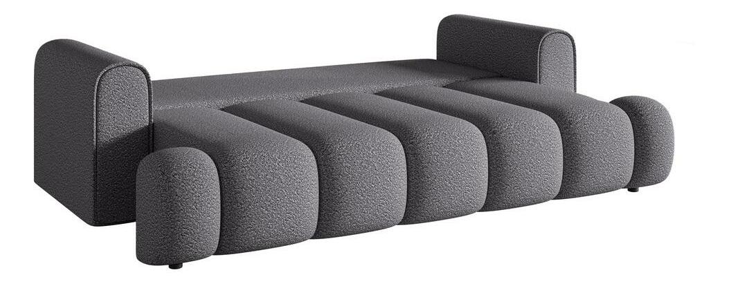 Pohovka trojsedačka Didier (sivá + čierna)