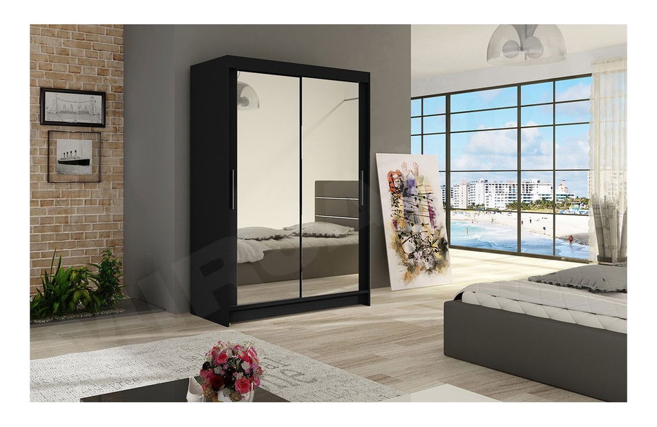 Ormar za garderobu Aplaudida VII (crna)