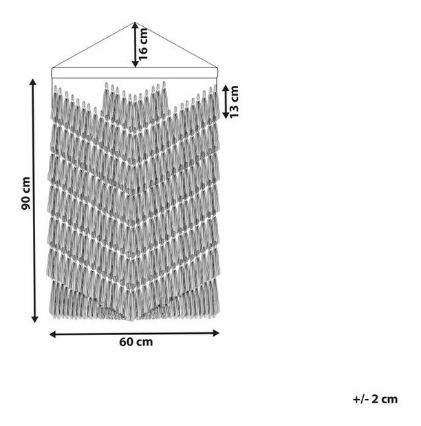 Nástenná dekorácia Kotza (béžová)
