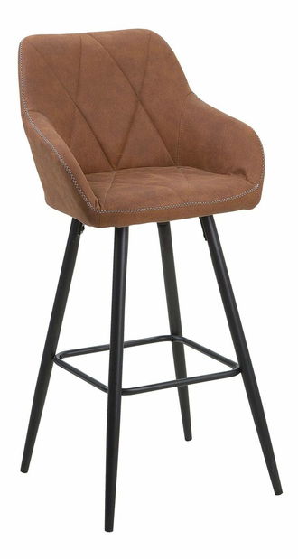 Set 2ks. barových stoličiek Dakien (zlatohnedá)