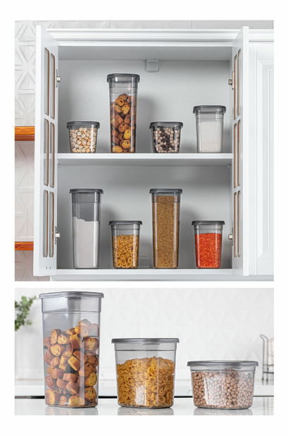 Set recipiente alimente (18 buc.) Benny 18 (antracit)