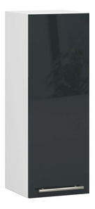 Dulap superior de bucătărie Ozara W30 H720 (alb + grafit lucios)