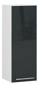 Horná kuchynská skrinka Ozara W30 H720 (biela + grafit lesk)