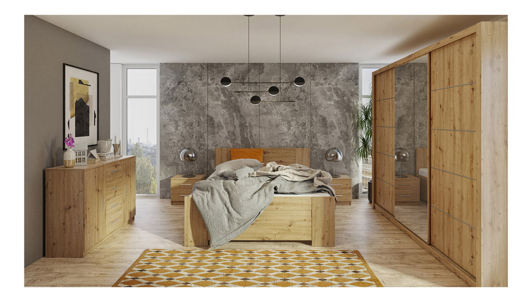 Ruhásszekrény Bonaparte SZ250 (artisan tölgy)