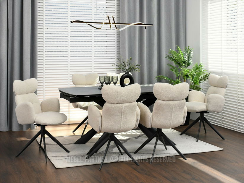 Stolica Meda (krem + crna)