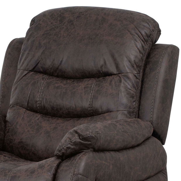 Polohovacie kreslo Troquelados (hnedá)