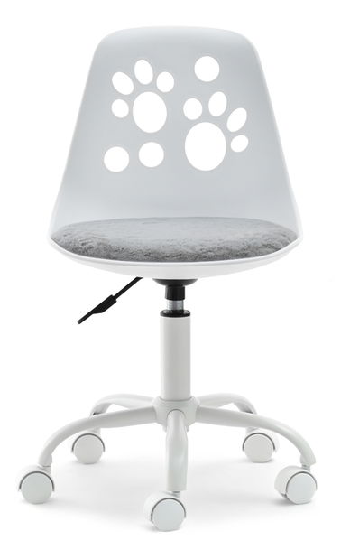 Detská stolička Footy (šedá + biela)