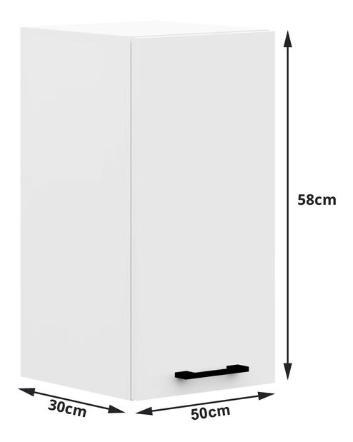 Felső konyhaszekrény Ozara W50 H580 (fehér)