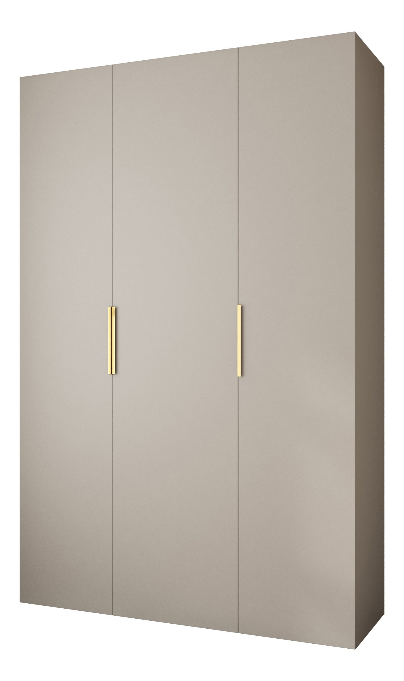 Dulap de haine 160 cm Carmela 40-4 (Cașmir + Auriu)