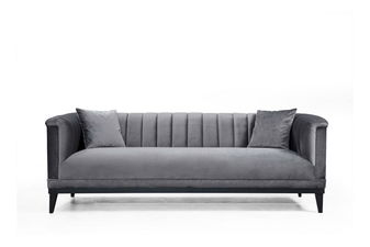 Trosjed Trendy (tamnosiva + crna)