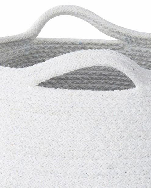 Set 2 buc coșuri Pangy (alb)