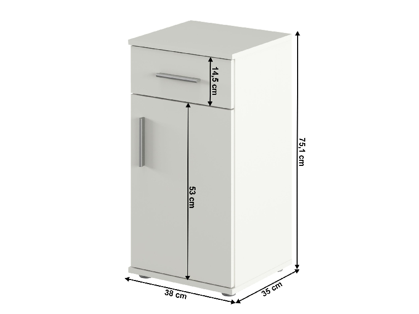 Dulap Lessa 03 (alb mat)