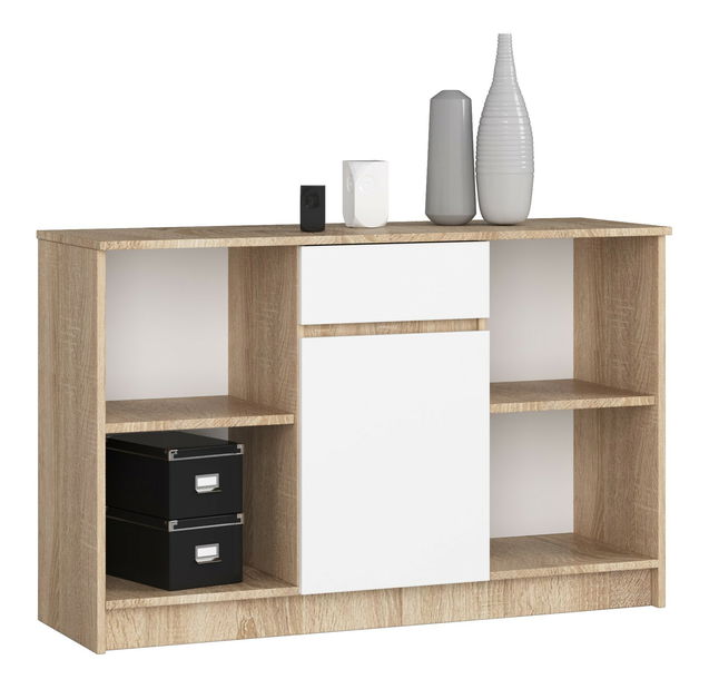 Komoda Blanqueo (hrast sonoma + bijela)