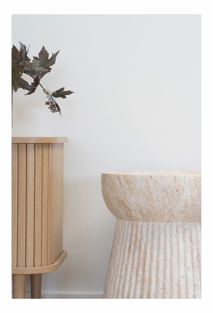 Príručný stolík Bidoria 3 (prírodná)