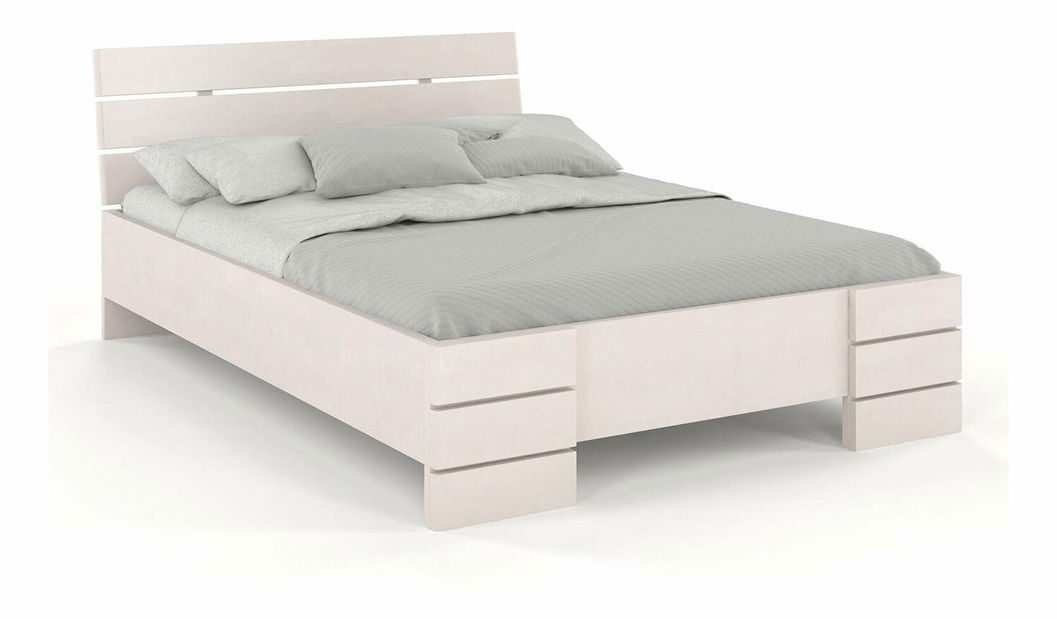 Manželská posteľ 180 cm Naturlig Lorenskog High (buk)