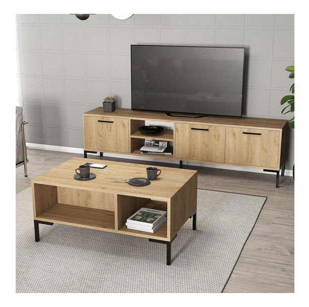 Súprava nábytku do obývačky Povipi 2 (dub) 