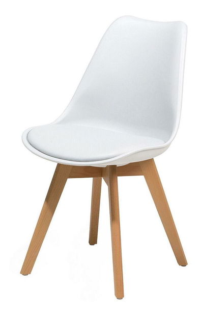 Set 2 buc scaune de sufragerie Dakza (alb)