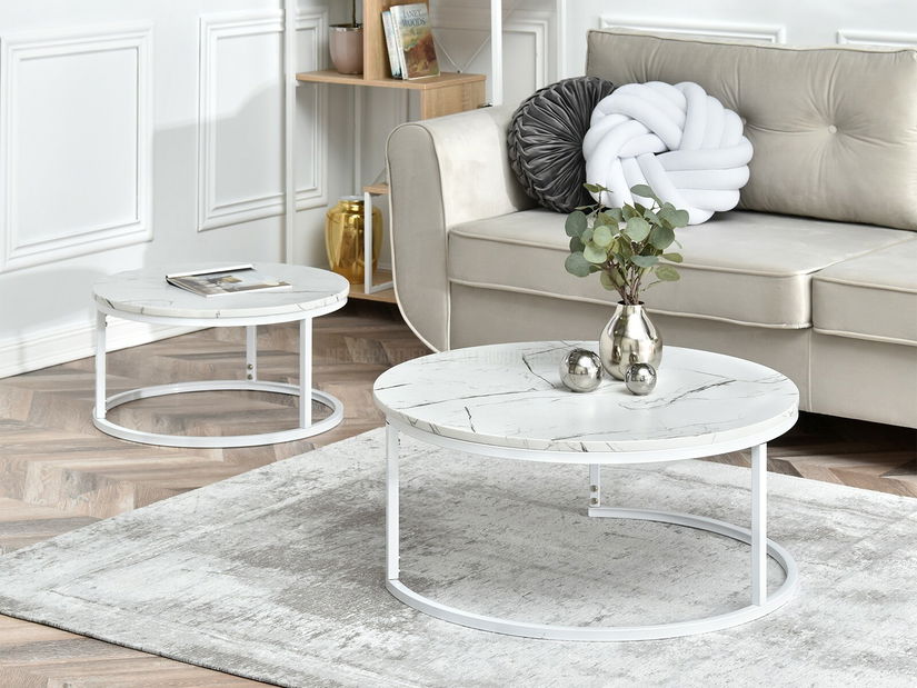 Măsuță de cafea Kolja Zest Xl (alb)