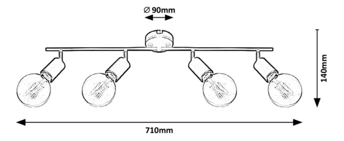 Spot LED Coltan D 3989 (negru mat)