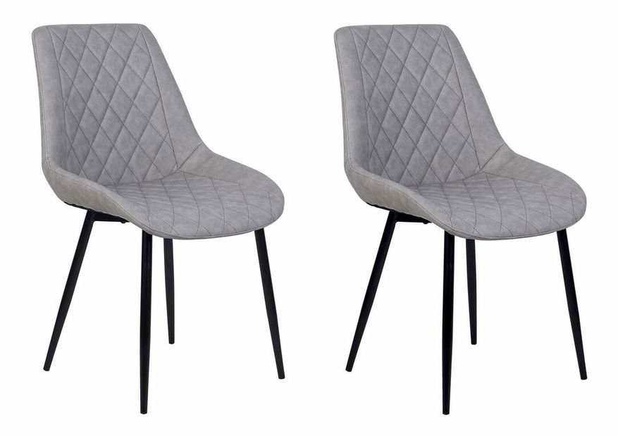 Set 2ks. jedálenských stoličiek Masar (svetlosivá)