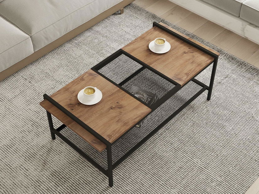 Măsuță de cafea Daluva (pin atlantic + negru) 