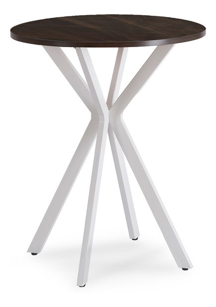 Jedálenský stôl Loren 60 (orech + biela) (pre 4 osoby)