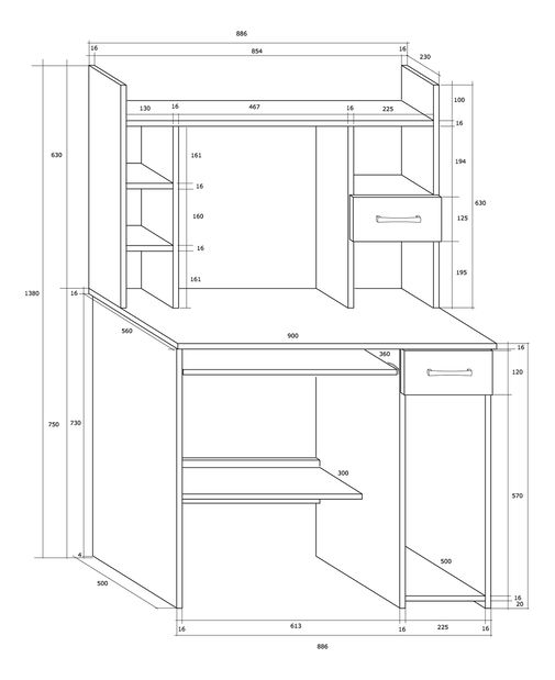 Masă PC Kary Max *vânzare stoc