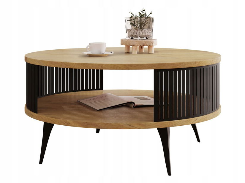 Măsuță cafea Mirjan Mozimo (negru + Stejar lancelot) (vânzare stoc)