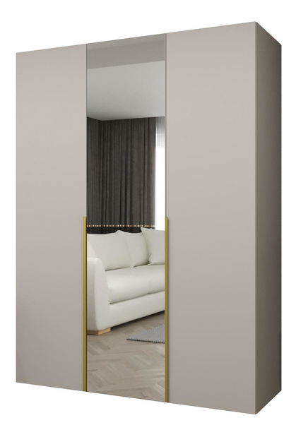 Ruhásszekrény 150 cm Alice 2 (kasmír + arany)