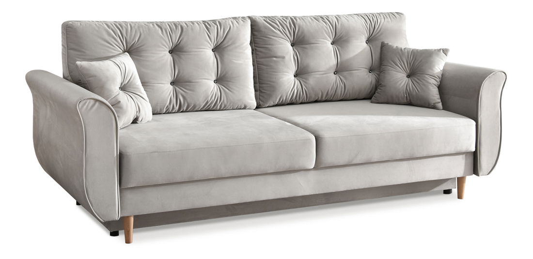 Kétszemélyes kanapé Lirica (szürke + tölgy)