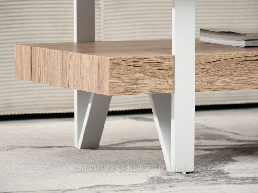 Stolić za kavu Bohac (sivi mramor + bijela)