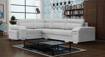 Sarokkanapé Alfredo (szürke) (B)