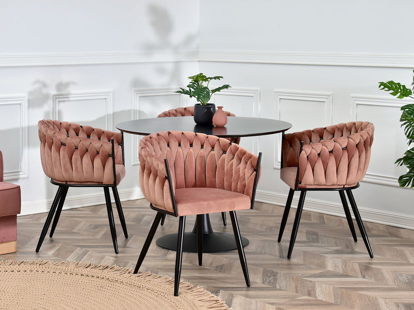 Jedálenská stolička Radio (čierna)