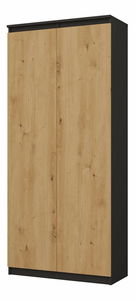 Policová skriňa Respeto 1 (antracit + dub artisan)