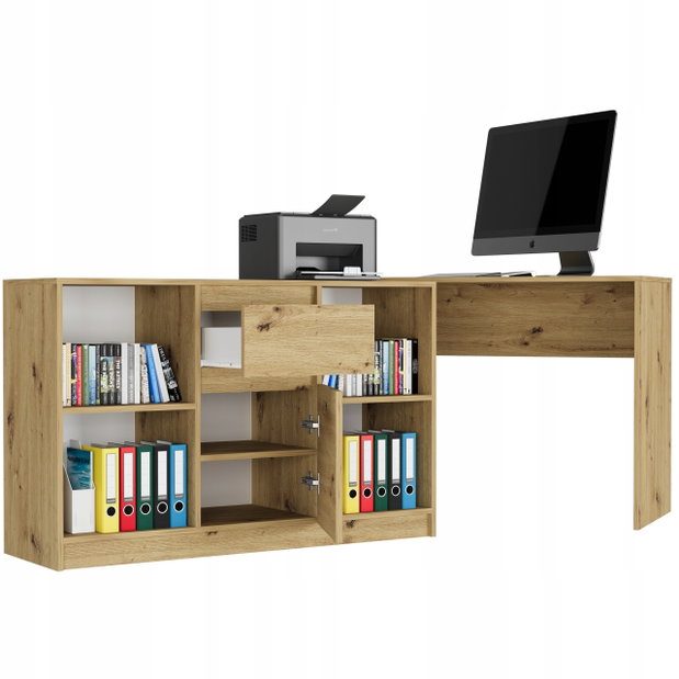Rohový PC stolík Nokru (artisan)