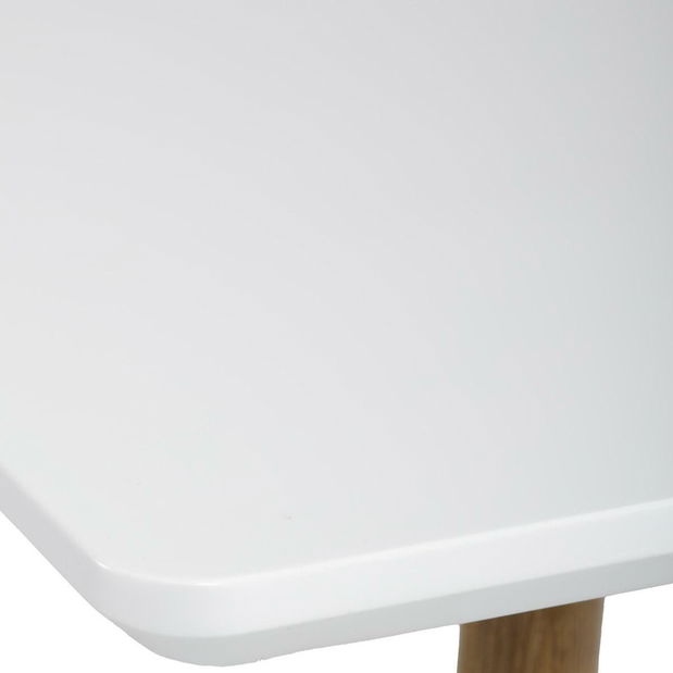 Masă sufragerie Hacian (alb) (pentru 4 persoane)