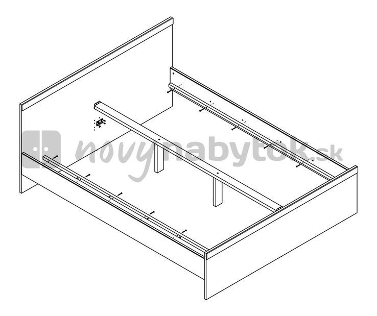 Franciaágy 160 cm Porsche LOZ/160