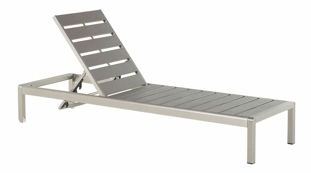 Záhradné lehátko Nermo (sivá)