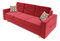 Sofa na razvlačenje Bergenia (bordo) (s jastucima)