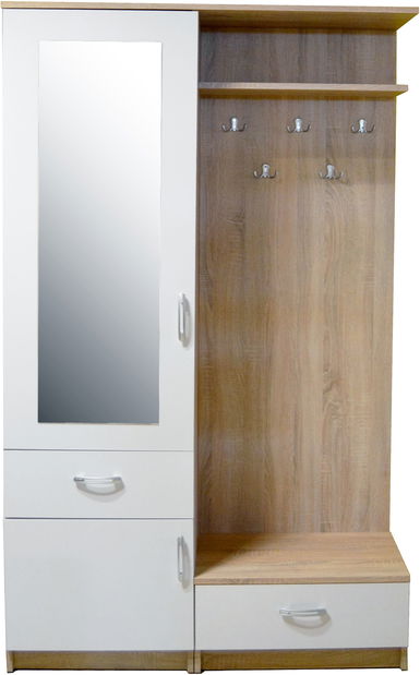 Előszoba G 01 (sonoma tölgy / fehér)