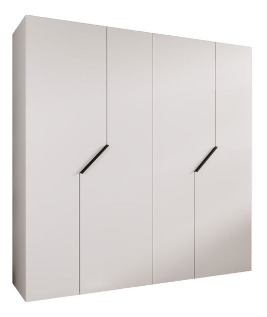 Šatníková skriňa Alaris 1 200 (biela + čierna)