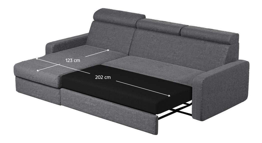 Colțar de grădină Moira (gri) (S)